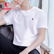 中国乔丹短袖t恤男2023夏季健身体恤上衣圆领宽松透气跑步运动服