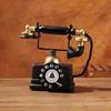 欧式复古树脂电话机摆件创意壁饰咖啡厅经典电话机桌面装饰工艺品
