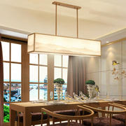新中式长方形餐厅客厅吊灯 禅意前台书房饭厅吧台书房茶室吊灯具
