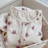 『紫色小兔兔』日系卡通印花加厚夹棉睡衣女冬季可外穿保暖家居服