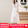 杭州大牌真丝连衣裙女夏季2024年国际时尚短袖蕾丝桑蚕丝裙子