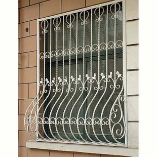 北京铁艺锻钢护栏304202不锈钢防盗窗防护栏窗户，镀锌网花钢筋棍