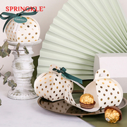 Springkle森系婚礼结婚专用喜糖盒子创意小馒头糖果纸盒高档个性