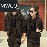 mwcq2024卫衣运动服男女，情侣运动套装情侣，加大码小号三件套