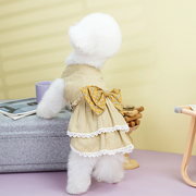 连身裙狗狗衣服夏季薄款jk公主裙子宠物雪纳瑞泰迪比熊小型犬纯棉