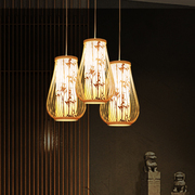 新中式灯笼吊灯竹艺创意简约时尚，大气民宿茶室，禅意室内日系吊灯