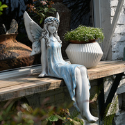 美丽花仙子摆件天使，人物雕塑花园，阳台庭院
