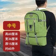 行李包帆布加厚旅行包双肩包学生打工人背包农民工大容量双肩背包