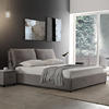 北欧布艺床卧室小户型家具现代简约1.8米实木双人床储物软床