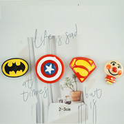 树脂贴片蝙蝠侠美队盾牌超人标志，手机壳美容diy装饰饰品配件