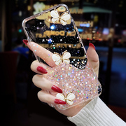 闪粉钻石蝴蝶透明适用iphone苹果5/5S手机壳SE1一代1代6/6s/plus手机套2021年女es五s女款ins风网红外壳