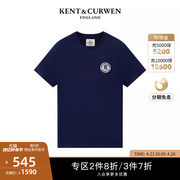 KENT&CURWEN/肯迪文男士KC夏季玫瑰徽章短袖T恤K4570EI131