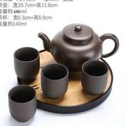 整套大号紫砂茶具套装大容量提梁壶带过滤内胆泡茶壶茶器