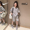 耐克顿女童短袖套装，2024运动两件套中大童洋气，韩版休闲夏装潮