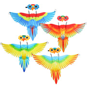 儿童鹦鹉翅膀鸟头饰，表演道具亚马逊cosplay披风万圣节