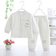 婴儿棉衣套装秋冬季棉袄，初新生儿夹棉保暖衣服0-2岁宝宝薄棉服
