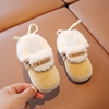 新生婴儿棉鞋0-3-6-8-12月婴幼儿保暖鞋冬季宝宝学步鞋软底步前鞋