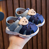 儿童凉鞋夏季男童小童露趾学步鞋软底防滑塑料婴儿女童宝宝凉鞋