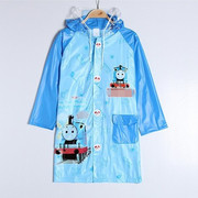 儿童下雨天衣服，托马斯雨衣可背书包，男孩幼儿园宝宝上学雨披