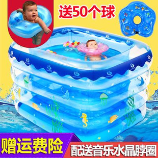 婴儿游泳池家用超大充气幼，儿童加厚可折叠室内宝宝小孩洗澡游泳桶