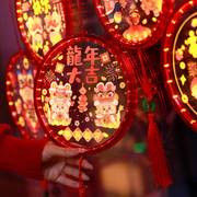 龙年过年福字春节布置用品，新年装饰发光福字挂灯新春，led装饰彩灯