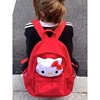 系原创KT猫可爱书包少女初高中学生毛绒大容量双肩包大学生背包