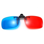 极速红绿眼镜夹片近视通用3d红蓝，电脑专用弱视色补立体家用电视机
