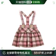 香港直邮Monnalisa 格纹背带裙 31B7032123