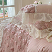 Gentle公主蕾丝雪纺花边四件套120支长绒棉纯棉全棉床上用品床单