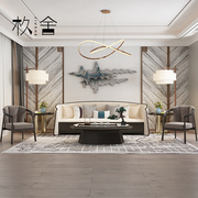 新中式实木沙发组合现代小户型，客厅家具会所酒店榫卯结构全屋定制