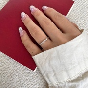 欧美s925纯银戒指女欧美时尚镶钻锆石戒指气质百搭细戒指环