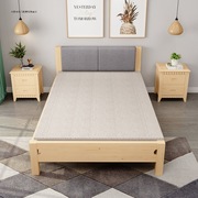 木板床实木床1.2米单人床简约1.5米双人床经济型0.8m加软靠折叠床