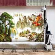 大型智能3d墙体彩绘机5D立体壁画背景墙打印机户外高清广告喷绘机