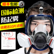防毒面具全面罩专用头戴式防护罩化工全脸面罩，放毒氧气生化防毒罩