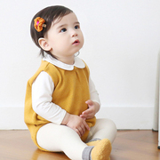 婴儿哈衣春秋连体衣0-6-12个月韩版儿童针织棉毛线裤男女宝宝爬服