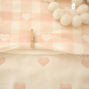 春夏软绵绵五层提花纯棉纱布布料，口水巾尿布，睡袋围嘴空调被床单