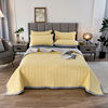 全棉夹棉床盖单件纯色加厚绗缝1.5/1.8mO米床单床罩三件套床上