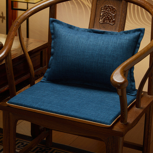 新中式椅子坐垫圈椅餐椅垫实木沙发防滑垫子红木餐桌茶椅座垫定制