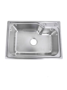 厨房SUS304不锈钢水槽单槽加厚加深单盆洗碗池水盆台上大菜盆套餐