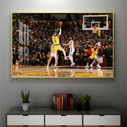 JAMES詹姆斯总分第一装饰画NBA海报 铝合金科比壁画库里湖人挂画