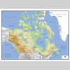 加拿大地图电子版设计素材文件