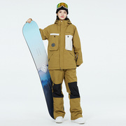 滑雪服女套装男款冬季户外防风防水保暖加厚单板双板滑雪衣裤