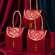 婚庆结婚喜糖盒中国风婚礼，糖果袋空纸盒装喜糖盒子手提伴手礼空盒