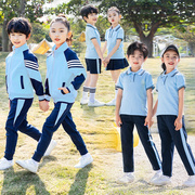 中小学生校服2022班服套装短袖，裙子幼儿园园服春秋三件套