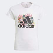 Adidas/阿迪达斯G UP2MV TEE白儿童休闲经典运动透气T恤GM8376