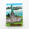 美国纽约哈德逊河口自由女神像旅游纪念装饰工艺品立体磁铁冰箱贴