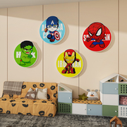 卡通墙贴3d立体动漫人物，海报儿童房间墙面，装饰男孩卧室背景墙挂画