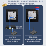 无线酒店acf管理器中继，wifi千兆网路线，墙壁路由器入墙ap智能插座