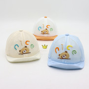 婴幼儿婴儿夏季帽子新生儿棒球帽，男宝宝夏天网(夏天网)帽儿童鸭舌帽遮阳帽