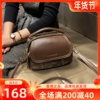 香港品牌女包2023秋季时尚手提小包包通勤真皮斜挎单肩小圆包